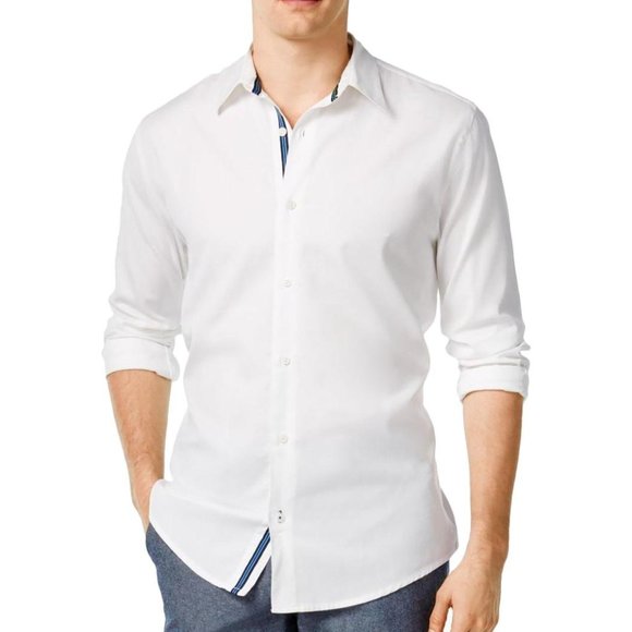 New Distinction Rio Ryan Seacrest Button Up Shirt White Men s size XXL - Picture 1 of 6